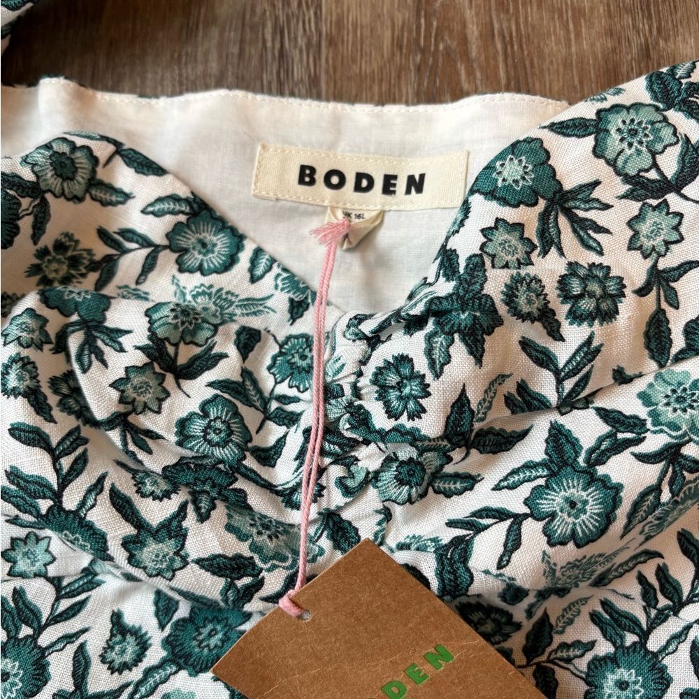 BODEN LINEN MINI SHIFT DRESS - Picture 7 of 9